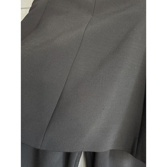 Women's A.W.A.K.E. MODE Skirted Ponte Overlay Flare Pants size 42 in Black Glam - Picture 6 of 8